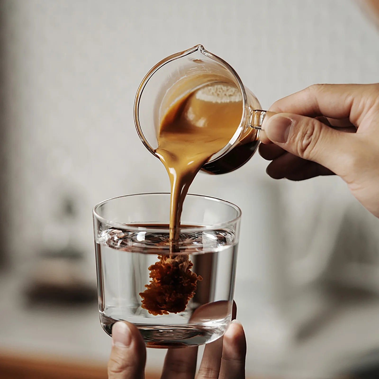 MHW-3BOMBER GLASS MEASURING CUP TRANSPARENT 120ML