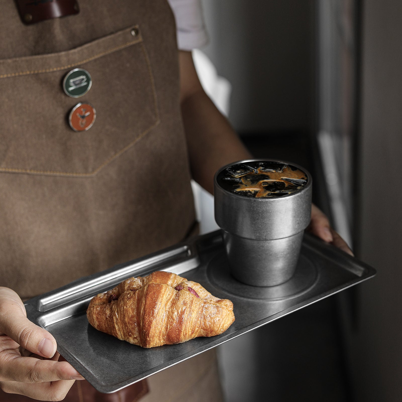 MHW-3BOMBER Uni Series Stainless Steel Serving Tray – Silver Spot