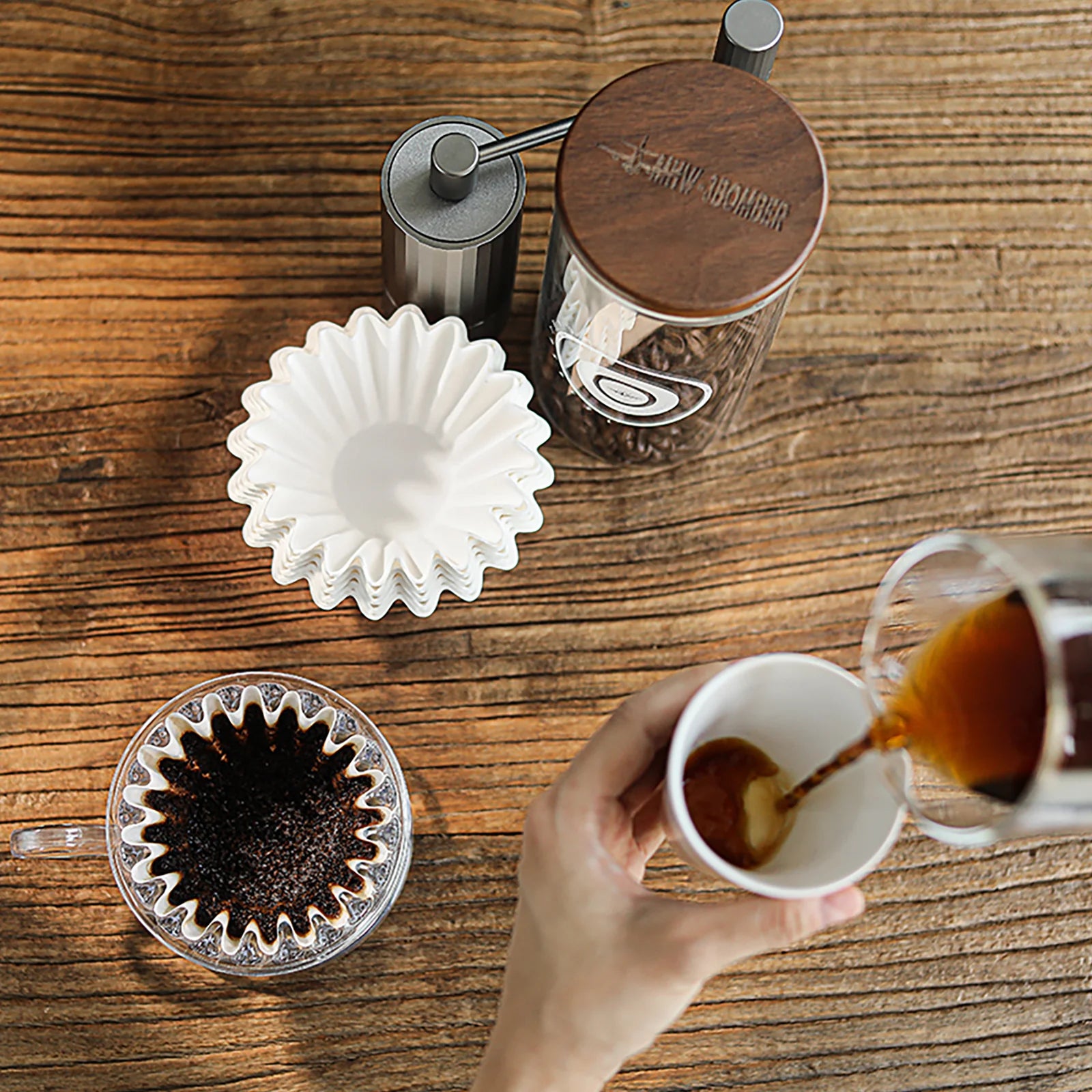 MHW-3BOMBER KUCHENFÖRMIGER KAFFEEPAPIERFILTER