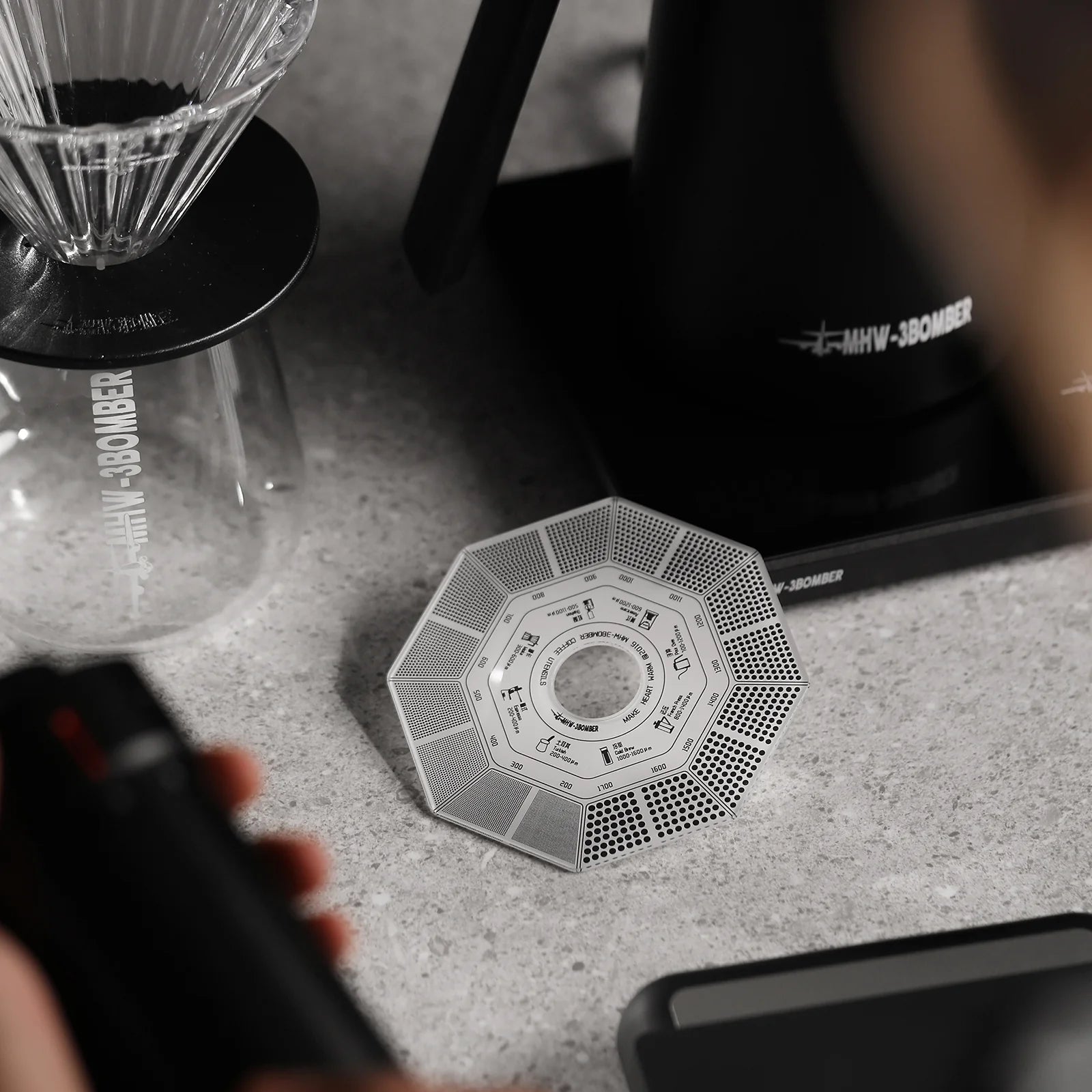 MHW-3BOMBER KAFFEESATZ-MESSKARTE